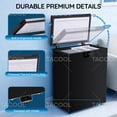 thumbnail image 5 of 4.4 CU FT Mini Chest Freezer with 2 Removable Baskets Small Deep Freezer with LED Temperature Control For Office, Black, 5 of 8