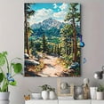 thumbnail image 4 of Mountain Path Landscape Canvas Wall Art， Suitable for Living Room， Bedroom， Office， Hallway， and Dining Room Decoration., 4 of 8