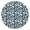 Leopard, variant on Waterproof Round Tablecloth with Colorful Exotic Floral and Palm Leaf Patterns, Elastic Edge Fit, Backed for Non-Slip Use, Fits 44-50 Inch Tables