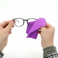 thumbnail image 2 of Unique Bargains 10 Pcs Reusable Glasses Cleaning Cloth for Glasses 5.91"x5.91" Purple, 2 of 5