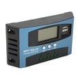 thumbnail image 4 of Controlador de carga solar Pantalla LCD 2 salidas USB Protección contra sobrecorriente Regulador de panel solar 12 24 V Autoadaptación 100 A, 4 of 12