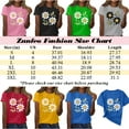 thumbnail image 3 of Zunfeo Juniors Summer Tops Short Sleeve Cute Flroal Tops for Women Cozy Soft Pullover Ladies Blouse 2025, 3 of 3