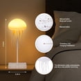 thumbnail image 3 of shiyou-Jellyfish Lamp, Voice Control Jellyfish Lamp with Dancing Legs, RGB Gradient Jellyfish Bedside Lamp, Rechargeable Jellyfish Table Lamp with Touch Sensor, Christmas Gifts (Hanging + Base), 3 of 4