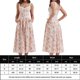 thumbnail image 3 of Vestido De Tirantes De Verano Bustier con estampado floral Midi Dress Backless Women Beachwear Outfit (Rosa S) Cgtredaw Para estrenar, 3 of 6