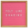 Hot Pink Felt Letter Board Set with Letters (10”x10”) by Felt Like Sharing