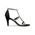 thumbnail image 3 of BLISSFUL STEP Women's Rhinestone Ankle Strap Stiletto High Heels Sandals, 3 of 7