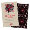 Personalized Vintage Cardinal Holiday Party Invitation