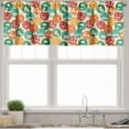 thumbnail image 3 of Ambesonne Fitness Valance & Curtain, Colorful Spots Sports Life, 55"x36", Multicolor, 3 of 6