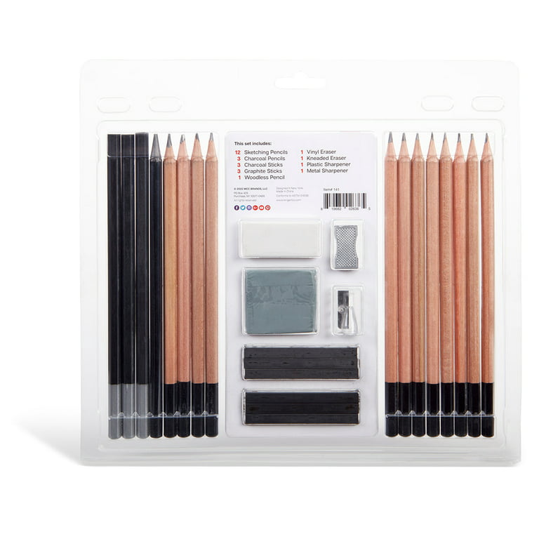 Artist Select Sketch Pad 9 X12 & 5pc Charcoal Pencil Set-100 Sheets, 1  count - Kroger