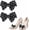 Black with White Dots, variant on 2 Pieces Satin Bow Shoe Clips, Detachable Big Shoe Charms Bow, Decorative Bow Shoe Buckle Decoration Accessories for Women High Heels Dress wedding