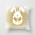 thumbnail image 2 of JeashCHAT Easter Pillow Covers 18x18 Easter Pillow Cases Rabbit Bunny Egg Hunt Patterns Decor Easter Decorations for The Home Throw Pillows Cover, 2 of 3