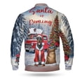 thumbnail image 2 of Santa is Coming Doberman Pinscher Merry Christmas Xmas Noel Truck Tree All Over Print 3D Baseball Jacket Doberman Dog Lover Gifts Bomber Jacket Softball - 02023, 2 of 6