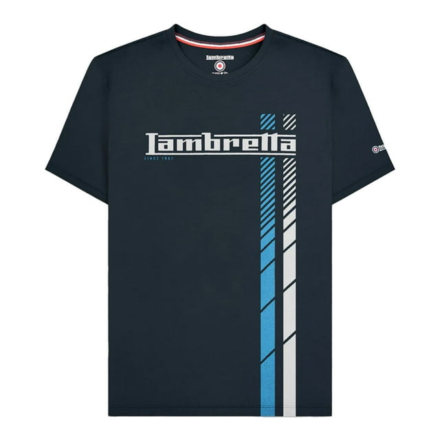 Lambretta Mens SS25 Racing Stripe T-Shirt