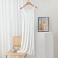 thumbnail image 1 of Robe Débardeur en Modal Été Robes camisole pour Femmes Longueur 84 à 118 cm Couleur Unie Grande Taille Simple Robe-Culotte Tenue d'Intérieur Conforta Été, 1 of 7