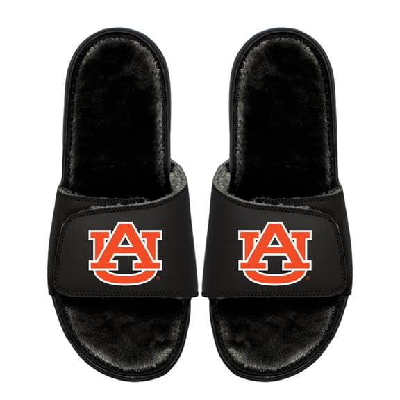 Youth ISlide  Auburn Tigers Logo Fur Slide Sandals