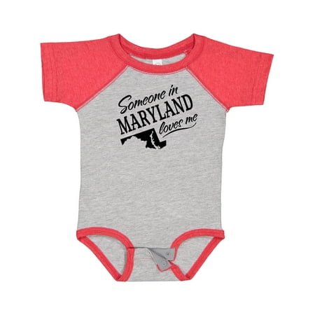 

Inktastic Someone in Maryland Loves Me Gift Baby Boy or Baby Girl Bodysuit