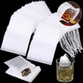 thumbnail image 2 of Felwors 400 Pcs Disposable Tea Filter Bags Empty Drawstring Bags For Loose Leaf Tea Mpty Tea Filter Bags With Drawstring Seal Filter Tea Bags For Loose Leaf Tea And Coffee, 2 of 9