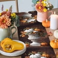 thumbnail image 4 of Abstract Pumpkin Table Runner, Autumn Thanksgiving Kitchen Dining Table Decoration for Home Party Decor 13x72 Inches, 4 of 9