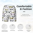 thumbnail image 5 of Lsque Mens Swim Trunks Dachshund Dog Puppy Pattern - Bathing Suit Compression Liner - Beach Swim Shorts Swimwear - (S-3XL) - Stretch Quick Dry -XX-Large, 5 of 9