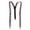 Pink, variant on Plaid 3 Clip Stretchable Suspenders 2 pack- Green