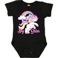 thumbnail image 3 of Inktastic Big Sister Unicorn Girls Baby Bodysuit, 3 of 5