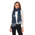 thumbnail image 2 of FORMRS Womens Scarf Winter Soft Long Big Warm Shawls Wrap Tassel Scarves, Christmas Whimsy, 2 of 9