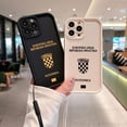 thumbnail image 2 of Funda de teléfono para pasaporte de Croacia, cubierta trasera de TPU suave con correa de mano para IPhone 16, 15, 14, 13, 12, 11 Pro Max, Mini, XR, XS, X, 7, 8 Plus, 2 of 5
