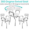 Vive Swivel Shower Chair for Seniors, Elderly, Disabled Narrow