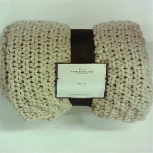 threshold chunky knit throw