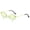 Gold frame green film, variant on Adult Teardrop Visor Sunglasses with UV400 Protection Exquisite Frame Design and 100 Percent Visible Light Perspective Rate Fashionable Eye Protection