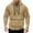 Khaki, variant on HXWCHs Men's Fall/Winter Hoodie Men's Loose Fit Zip Up Hooded Sweatshirt with Multiple Pockets for Everyday Casual Wear in Autumn and Winter Seasons GY1 XXL