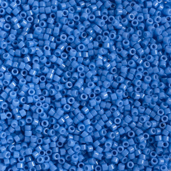 Miyuki Delica 11/0 (5.2g) Duracoat Opaque Dyed Blue Cerulean Glass Beads for Jewelry Making