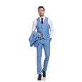 thumbnail image 3 of ETHAN Gatsby Suits for Men with Piaid Pants for Business Mens 3 Piece Suit Elegant Slim M, 3 of 8