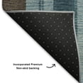 thumbnail image 5 of Addison Rugs Mayfield Premium Machine Washable Transitional Stripes Teal Rectangle Rug, 10' x 14', 5 of 7