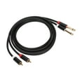 thumbnail image 4 of To TRS Cable, Noise Reduction Two Way 6.35mm 2  To 2 TRS Stereo Cable Durable  For Power  For Mixing Console, 4 of 8