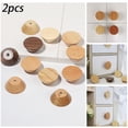 thumbnail image 4 of 2PCS Nordic Solid Wood Round Handle Door Wardrobe Knob Drawer Cabinet Pull DIY, 4 of 4