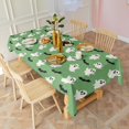 thumbnail image 3 of Green Ghost Bat Pattern Rectangle Tablecloth 60"x102",Waterproof Polyester Rectangle Table Cloth, Wipeable Spillproof Polyester Tablecloth for Dining, Camping, Indoor and Outdoor, 3 of 6