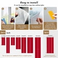 thumbnail image 6 of Pure Red Window Privacy Film, Simple Solid Color Static Cling UV Sun Blocking Heat Control Window Tint Day and Night, Non-Adhesive Reusable One Way Windows Privacy Cover 17.7''x78.7'', 6 of 7