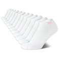 thumbnail image 1 of Calcetines Reebok para mujer, corte bajo, 12 unidades, color blanco, tallas 4-10, 1 of 7