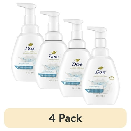 (4 pack) Dove Antibacterial Daily Use Women's Fresh Foaming Hand Soap, 10.1 fl oz