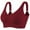 Wine, variant on Sakmal High Impact Sports Bras Plus Size Solid Fall Coverage Yoga Black Womens Sports Bras 5XL