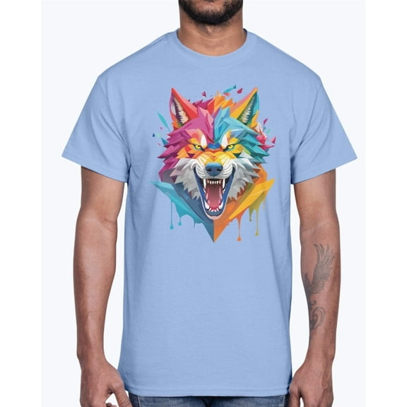 Animal Shirt, Tee Shirt with Wolf, Wolf Shirt