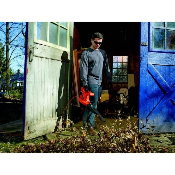 Lightweight Electric Leaf Blower, 180 MPH - Corded Blower for Lawn Care