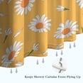 thumbnail image 6 of Yellow Daisy Flower Pattern Shower Curtain 36"x72" ,Bathroom Decorative Shower Curtains Set with 12 Hooks,Modern Waterproof Washable Shower Curtain, 6 of 6