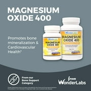 Wonder Labs Magnesium Oxide 400, 483mg of Magnesium Oxide Pharmaceutical Grade - 250 Tablets