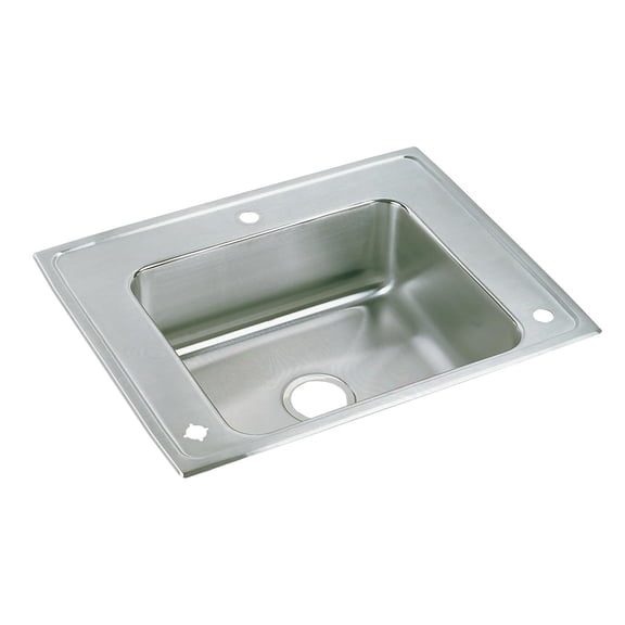Elkay Lustertone Classic Stainless Steel 28" x 22" x 7-5/8", Single Bowl Drop-in Classroom Sink
