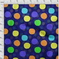 thumbnail image 4 of oneOone Viscose Chiffon Dark Blue Fabric Polka Craft Projects Decor Fabric Printed By The Yard 42 Inch Wide, 4 of 4