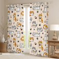 thumbnail image 2 of Feelyou Kawaii Cat Animal Black Out Curtains, Boy Girl Curtains Pack of 2 (42x63 Each), 2 of 6