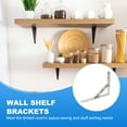 thumbnail image 4 of Wall Shelf Brackets, Heavy Duty Stainless Steel Collapsible Wall Mounted Shelf Bracket Removable Space Saving for Table 8", 4 of 7