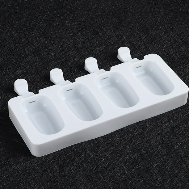 Moldes para paletas de hielo de silicona Ecomeon 4 rejillas grado alimenticio reutilizable